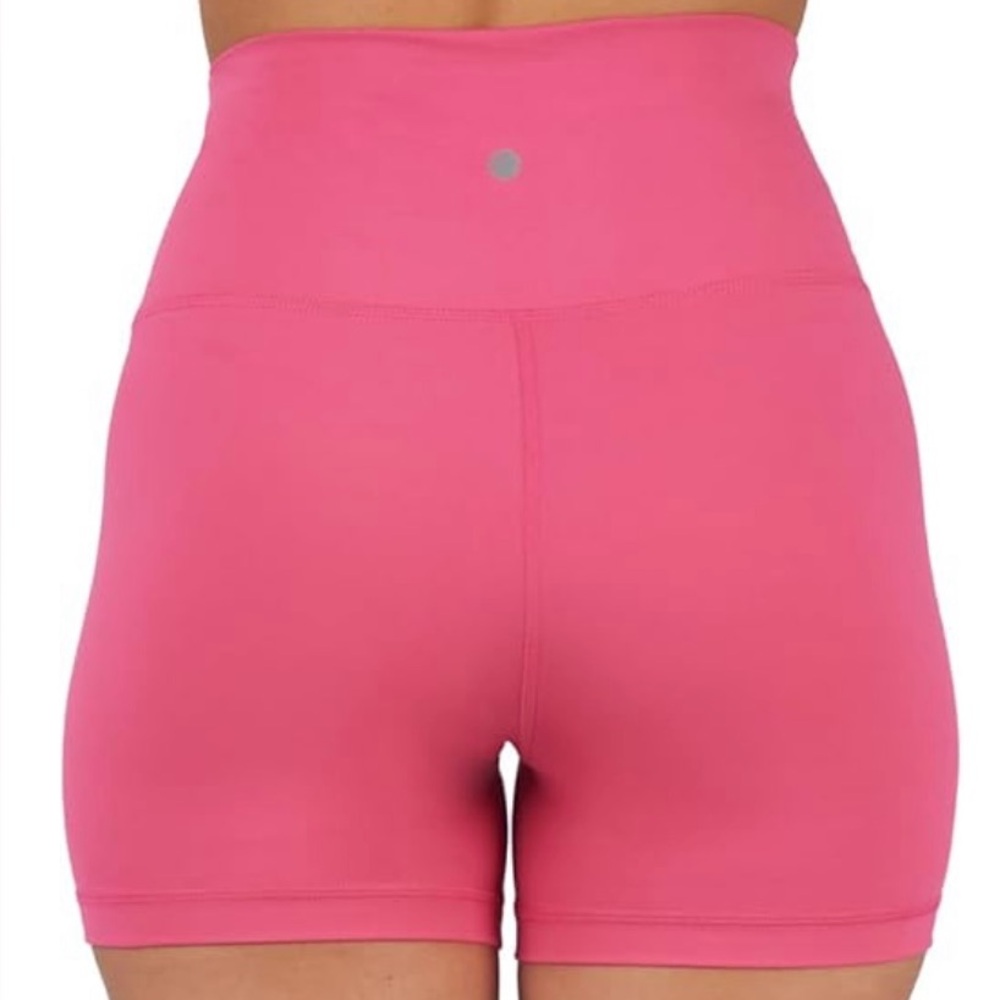 NWT Yogalicious Pink Athletic Shorts Mid-Thigh Length